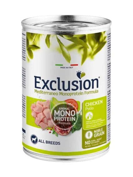 Exclusion Mediterraneo  Monoproteico All Breeds POLLO 400gr