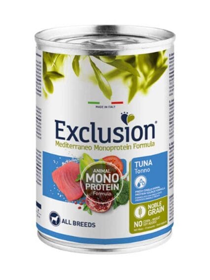 Exclusion Mediterraneo  Monoproteico All Breeds TONNO 400gr