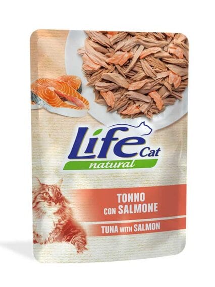 Life Cat Natural Filetti di Tonno con Salmone 70gr