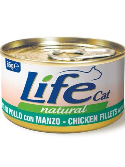 Life Cat Filetti di Pollo con Manzo 85gr