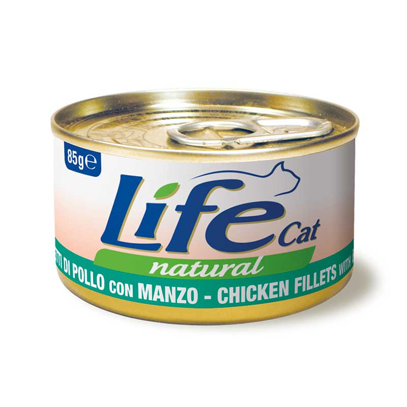 Life Cat Filetti di Pollo con Manzo 85gr