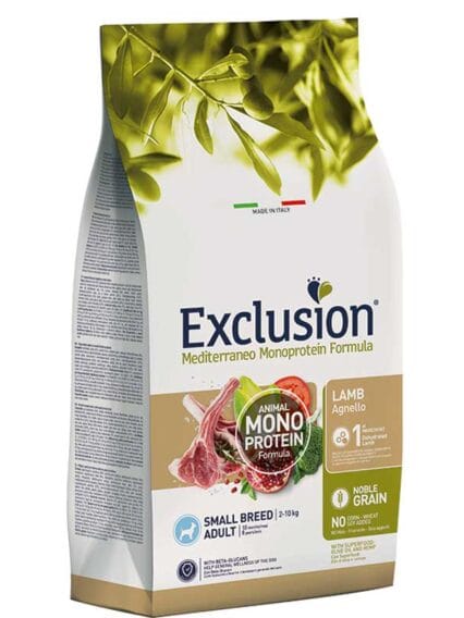 Exclusion Mediterraneo Noble Grain Adult Small Croccantini  Agnello 2kg