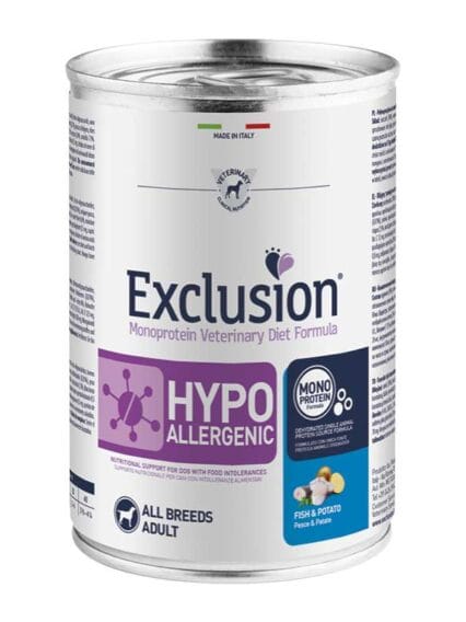 Exclusion Hypoallergenic Pesce e Patate 400gr