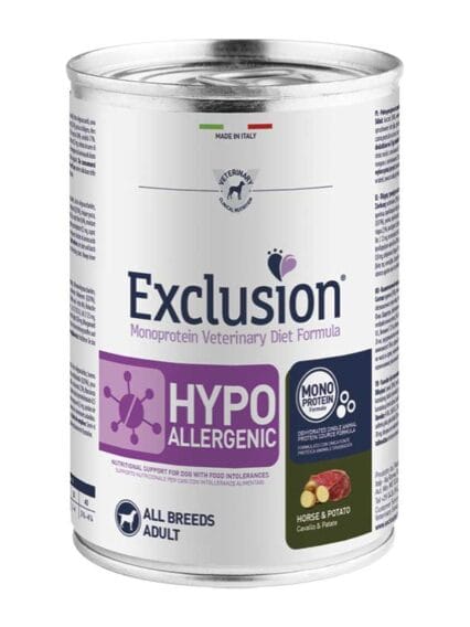 Exclusion Hypoallergenic Cavallo e Patate 400gr