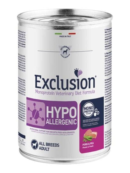 Exclusion Hypoallergenic Maiale e Piselli 400gr