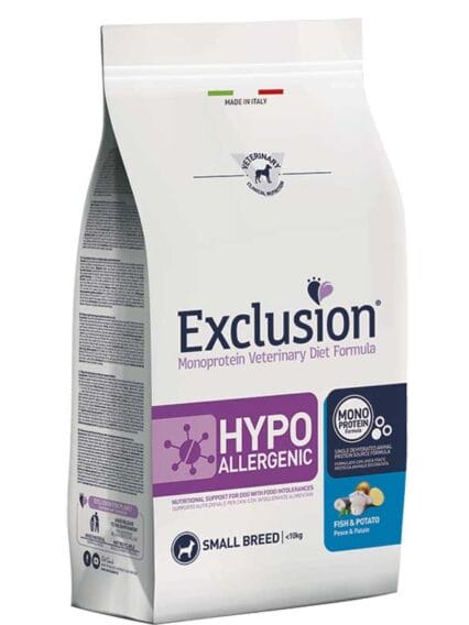 Exclusion Hypo Adult Small Breed Pesce e Patate 2kg