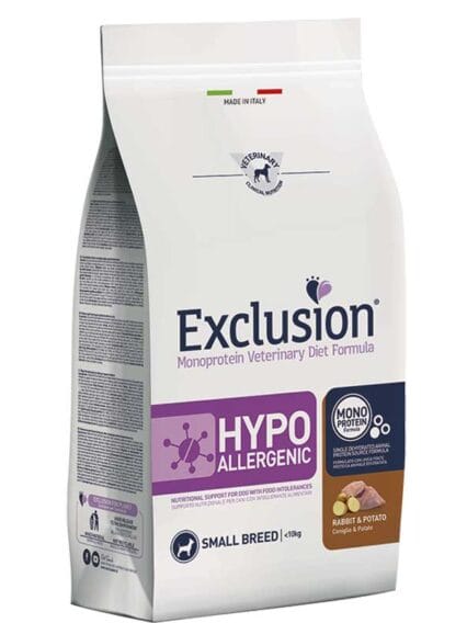 Exclusion Hypoallergenic Adult Small Breed Coniglio e Patate 2kg