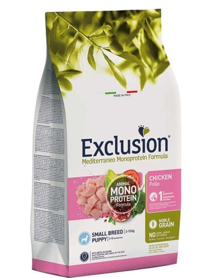 Exclusion Mediterraneo Noble Grain Puppy Small Pollo 2kg