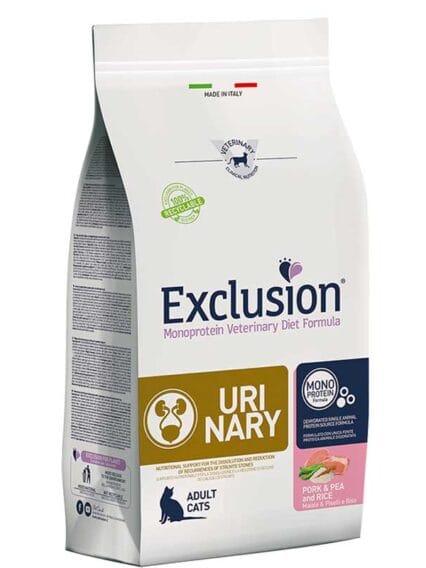Exclusion Veterinary Diet Urinary Maiale e Piselli 1,5kg