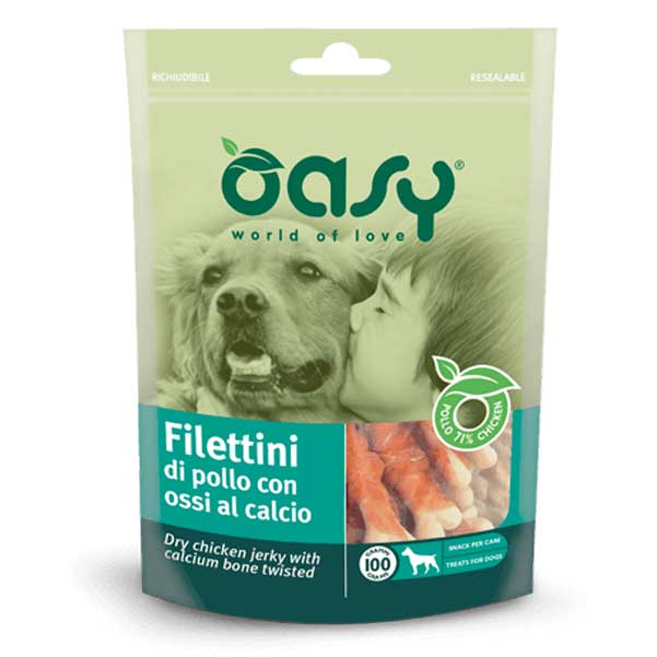 OASY FILETTINI DI POLLO CON OSSI DI CALCIO