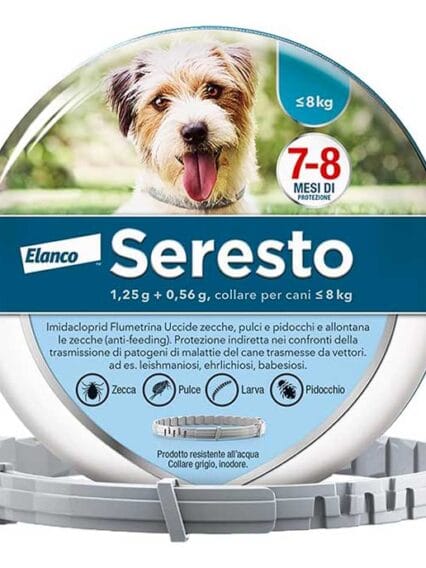 Seresto collare antiparassitario per Cani fino a 8kg
