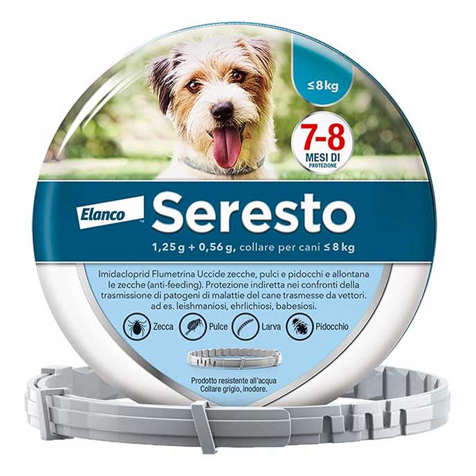 Seresto collare antiparassitario per Cani fino a 8kg