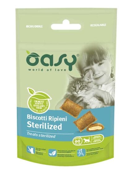 Oasy Biscotti ripieni per Gatto 60gr
