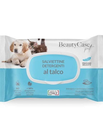 Salviette Detergenti TALCO Beauty Case Pet 40pz
