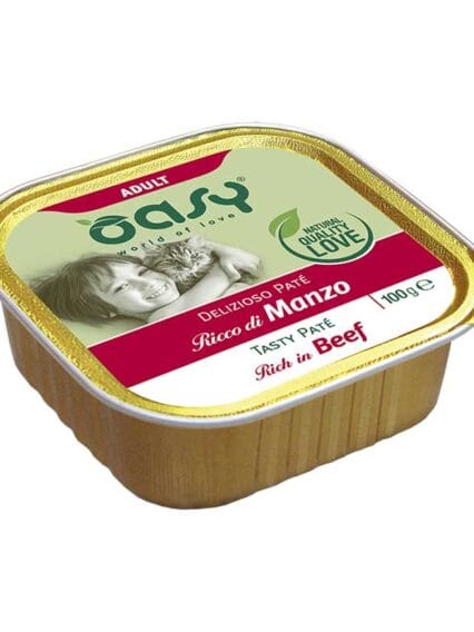 Oasy Delizioso Pat&egrave; Ricco di Manzo100gr