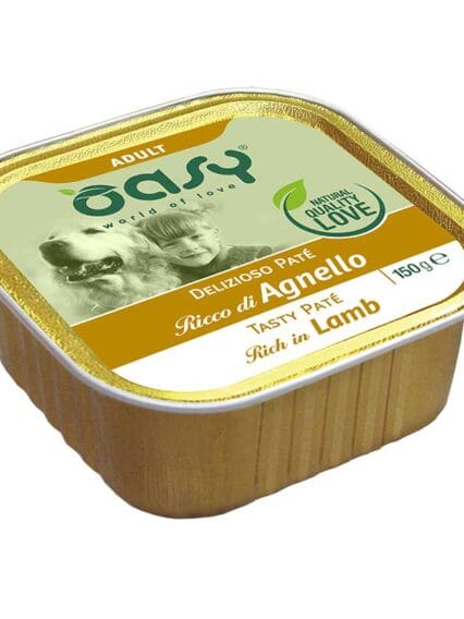 Oasy Delizioso Pat&egrave; Adult ricco di Agnello 150gr