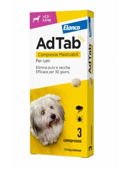 AdTab 2.5-5.5kg compresse masticabili per Cani
