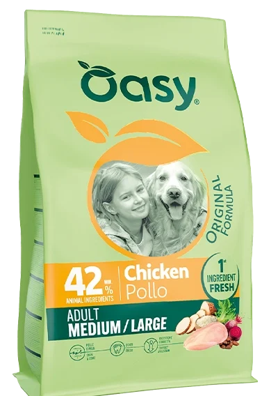 Oasy Original Formula Adult Medium Pollo New Pack 10kg