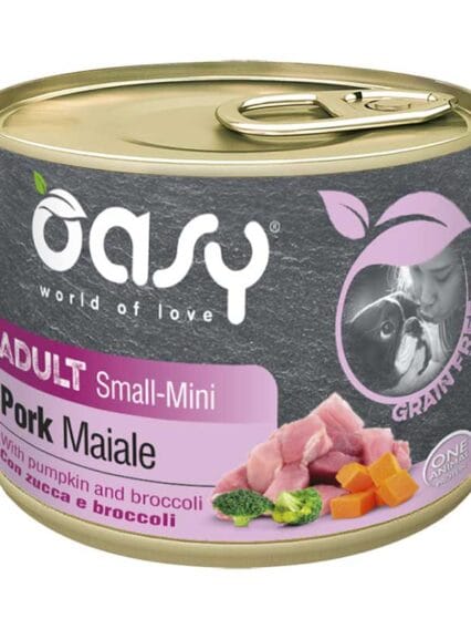 Oasy Grain Free Adult Mini Maiale Zucca e Broccoli 200gr