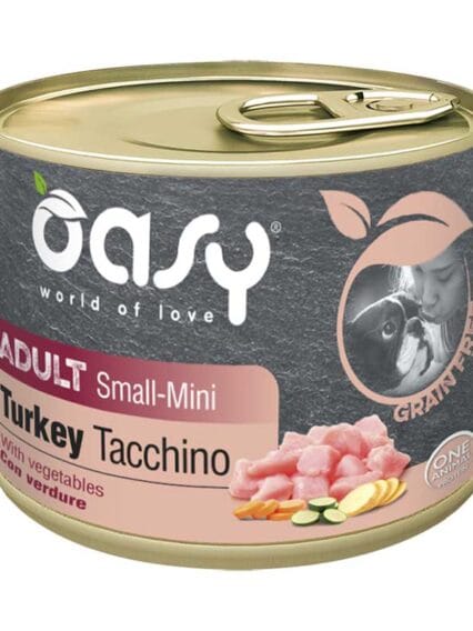 Oasy Grain Free Adult Mini Tacchino con Verdure 200gr