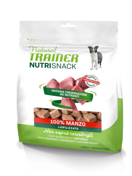 Natural Trainer Nutrisnack Liofilizzato  100% Manzo 50gr