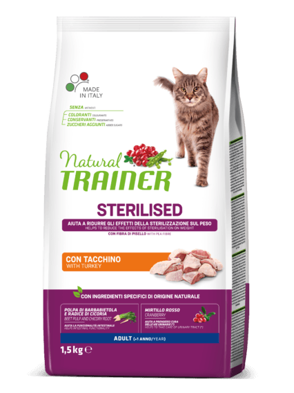 Natural Trainer Sterilized Cat Tacchino