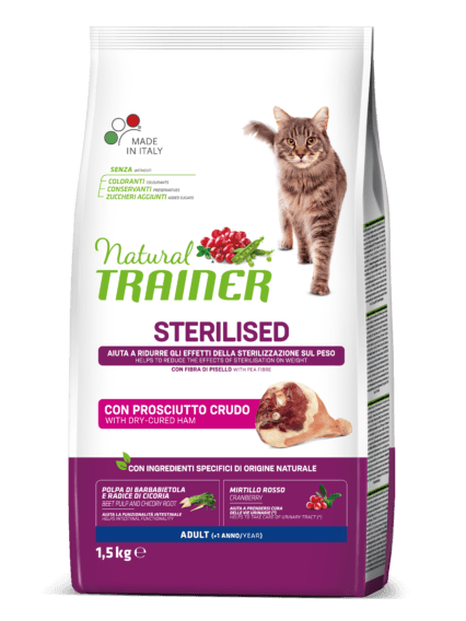 Natural Trainer Sterilized Cat Prosciutto Crudo