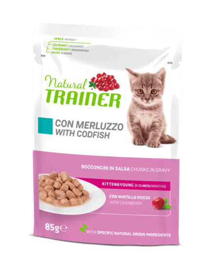 Natural Trainer Kitten Umido 85 gr - Merluzzo