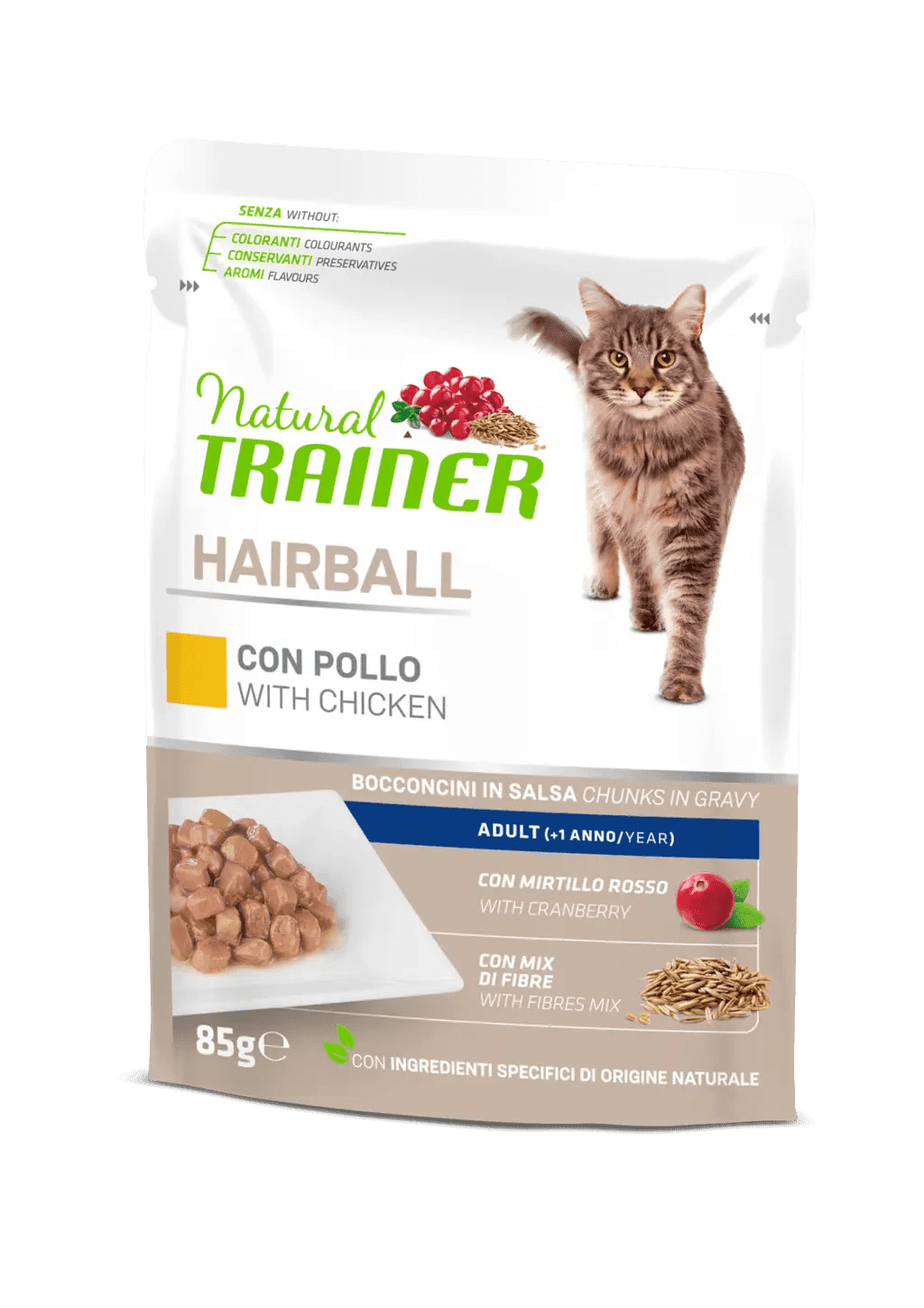 Natural Trainer Hairball Adult Umido