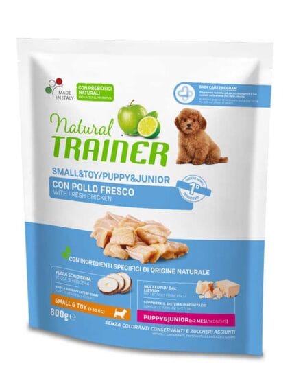 Natural Trainer Small e Toy Puppy & Junior Pollo Fresco 800gr