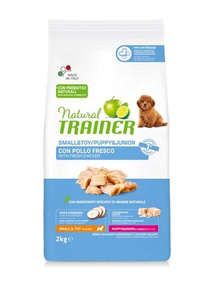 Natural Trainer Small e Toy Puppy & Junior Pollo Fresco 2kg