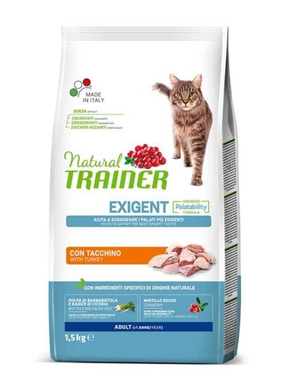 Natural Trainer cat Adult Exigent Tacchino 1.5kg