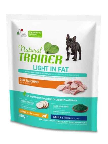 Natural Trainer Light in Fat Mini Adult con Tacchino 800gr
