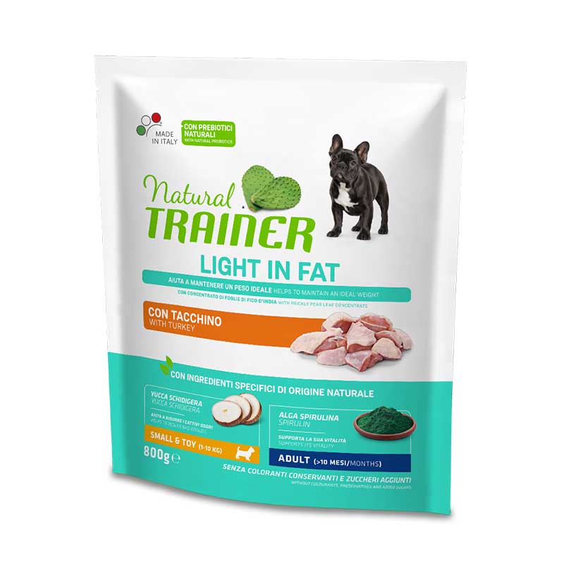 Natural Trainer Light in Fat Mini Adult con Tacchino 800gr