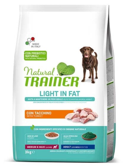 Natural Trainer Light in Fat Med/Maxy Adult con Tacchino 3kg
