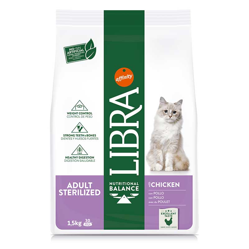Libra cat Adult Sterilized Pollo 1,5kg