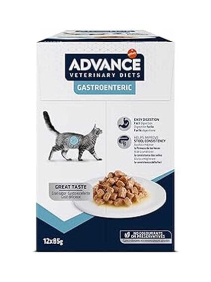 Advance Veterinary Diets Gastroenteric Cibo Umido per Gatti Multipack 12 bustine da 85g