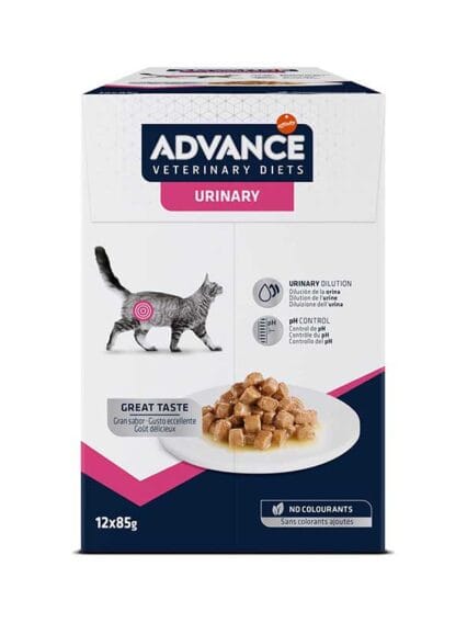 Advance Veterinary Diets Urinary Cibo Umido per Gatti Multipack 12 bustine da 85g