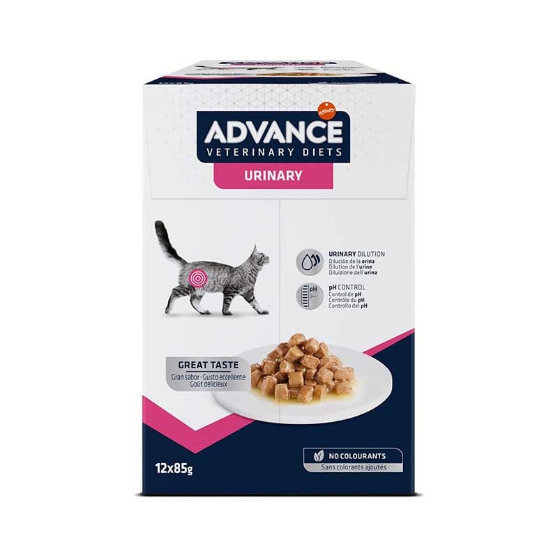 Advance Veterinary Diets Urinary Cibo Umido per Gatti Multipack 12 bustine da 85g