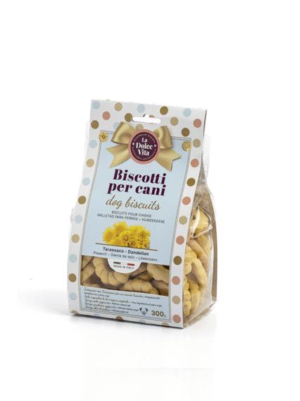 Biscotti Artigianali La Dolce Vita per cani al Tarassaco 300gr