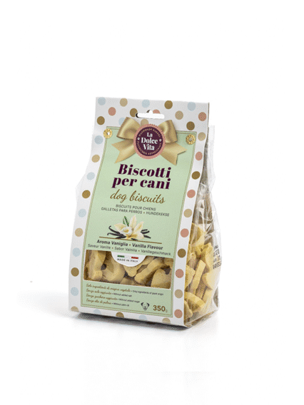 Biscotti Artigianali La Dolce Vita per cani alla Vaniglia 350gr