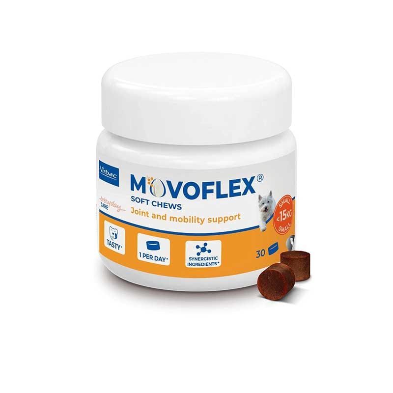 Virbac Movoflex Cane Small FINO a 15kg compresse masticabili