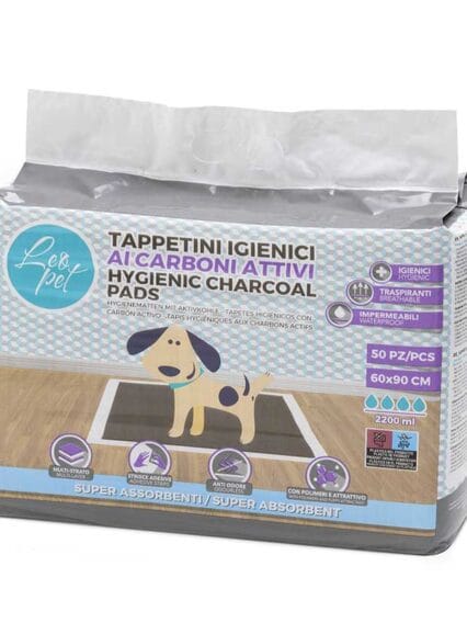 Tappetini Igenici Carboni Attivi per cani 60x90 da 50pezzi