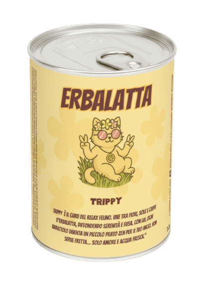 Trippy Erbalatta - Kit erba gatta naturale in barattolo per gatti rilassati x5 semine