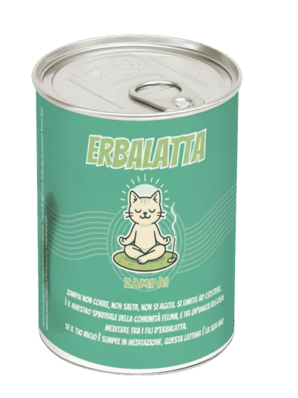 Zampai Erbalatta – Kit erba gatta in barattolo naturale per gatti sereni x5 semine