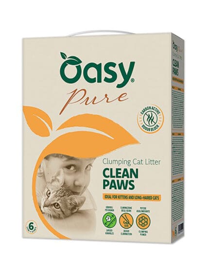Lettiera Oasy Pure CLEAN PAWS Agglomerante 10lt