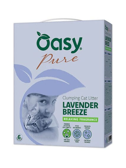 Lettiera Oasy Pure LAVANDA Agglomerante 10lt