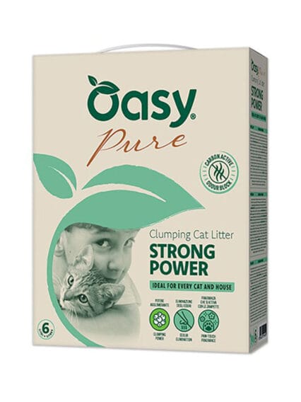 Lettiera Oasy Pure STRONG POWER Agglomerante 10lt