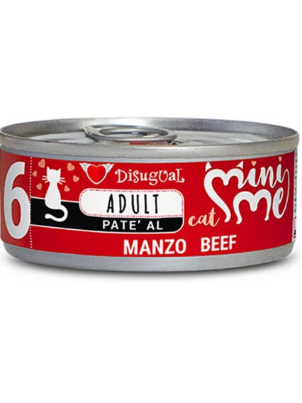 Disugual MiniMe 6 Adult Manzo Pate' 85gr umido gatto