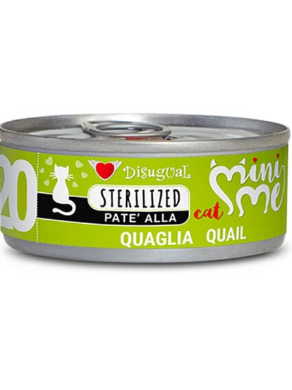 Disugual MiniMe 20 Adult Sterilized Quaglia Pate' 85gr umido gatto
